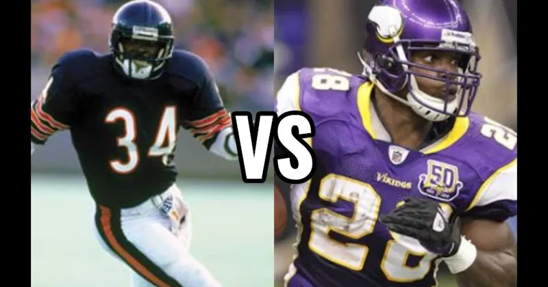 Adrian Peterson vs. Walter Payton