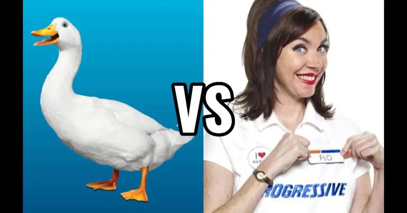 Aflac Duck vs. Flo (Progressive)