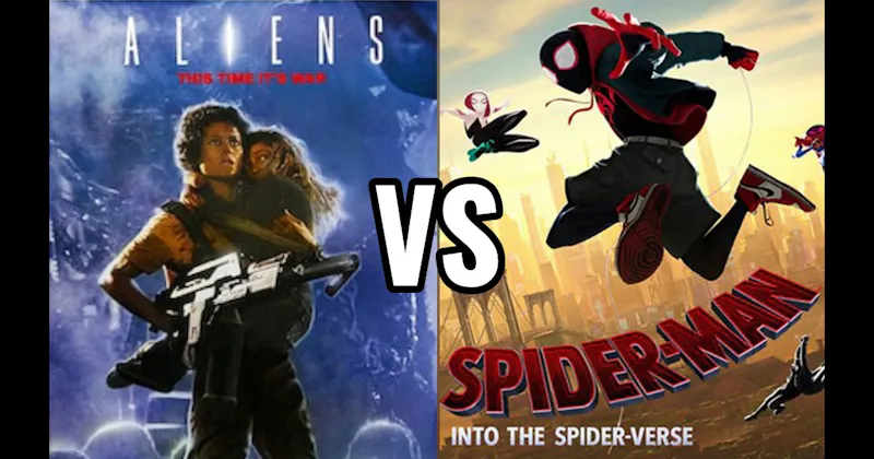 Aliens (1986) vs. Spider-Man: Into the Spider-Verse (2018)