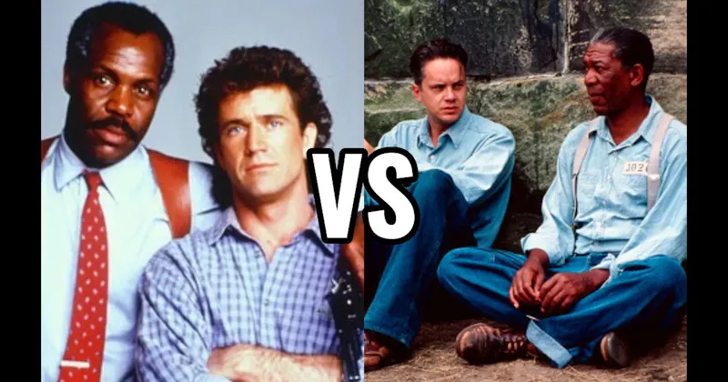 Andy Dufresne & Ellis “Red” Redding (Shawshank Redemption) vs. Martin Riggs & Roger Murtaugh (Lethal Weapon)