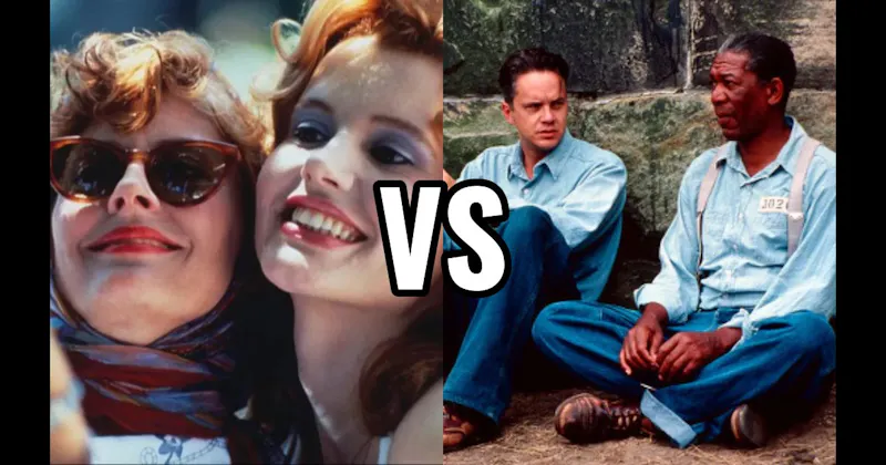 Andy Dufresne & Ellis “Red” Redding (Shawshank Redemption) vs. Thelma & Louise (Thelma & Louise)