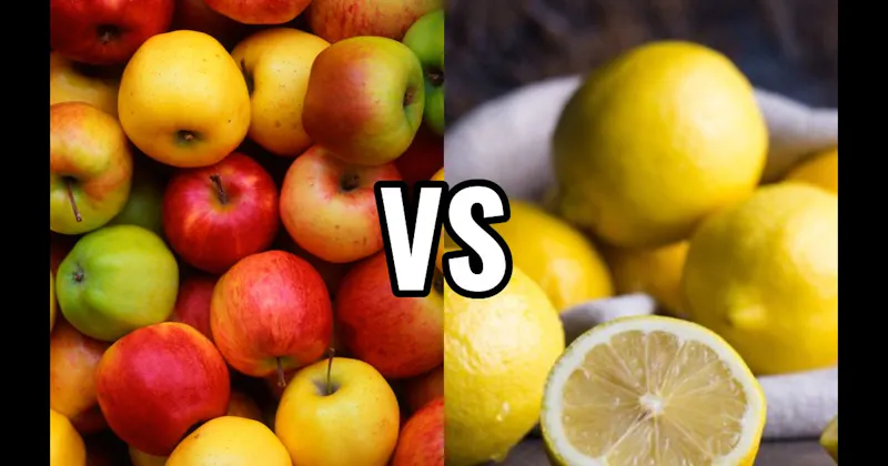 Apple (fruit) vs. Lemon