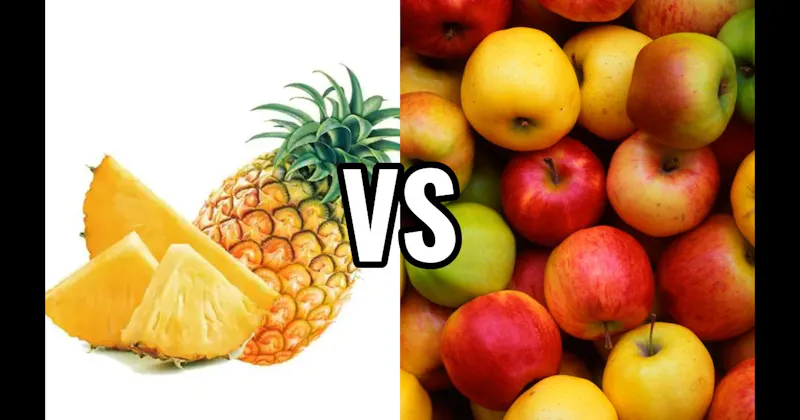 Apple (fruit) vs. Pineapple