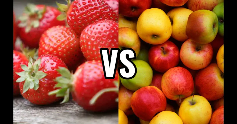 Apple (fruit) vs. Strawberry