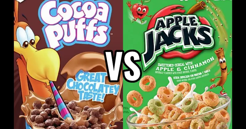 APPLE JACKS vs. COCOA PUFFS