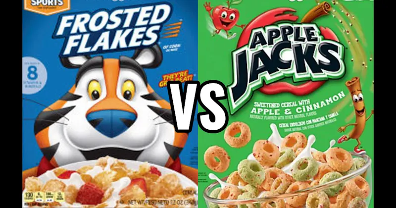 APPLE JACKS vs. FROSTED FLAKES