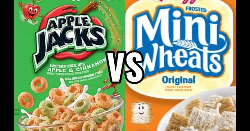 APPLE JACKS vs. FROSTED MINI-WHEATS