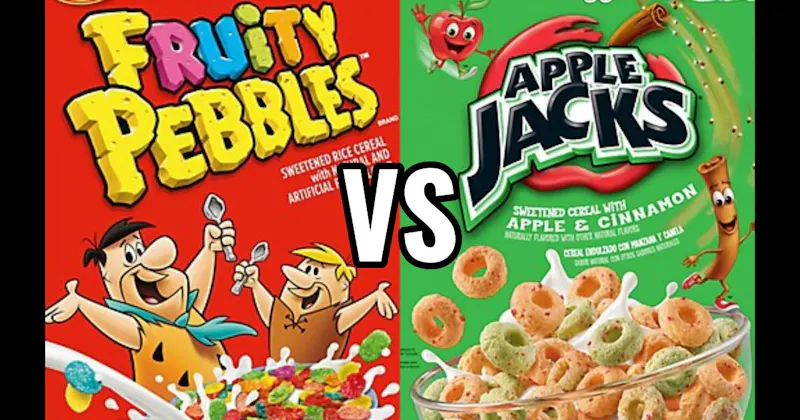APPLE JACKS vs. FRUITY PEBBLES