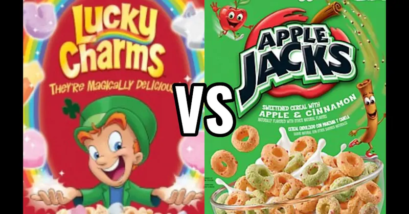 APPLE JACKS vs. LUCKY CHARMS