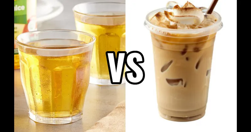 Apple Juice vs. Iced Coffee