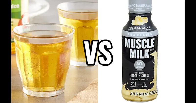 Apple Juice vs. Protein Shake