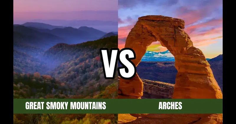 Arches National Park vs. Smoky Mountains National Park