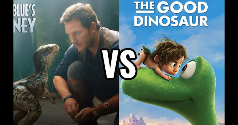 Arlo (Good Dinosaur) vs. Blue (Jurassic World)