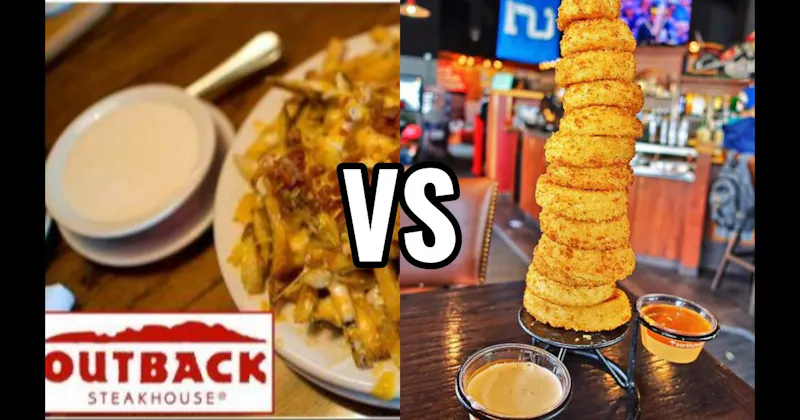 Aussie Cheese Fries (Outback Steakhouse) vs. Towering Onion Rings (Red Robin)