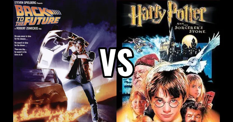 Back to the Future (1985) vs. Harry Potter and the Sorcerer’s Stone (2001)