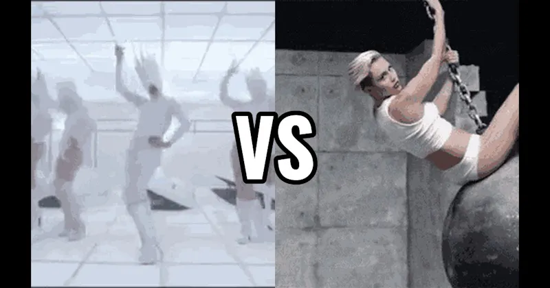 Bad Romance (Lady Gaga) vs. Wrecking Ball  (Miley Cyrus)