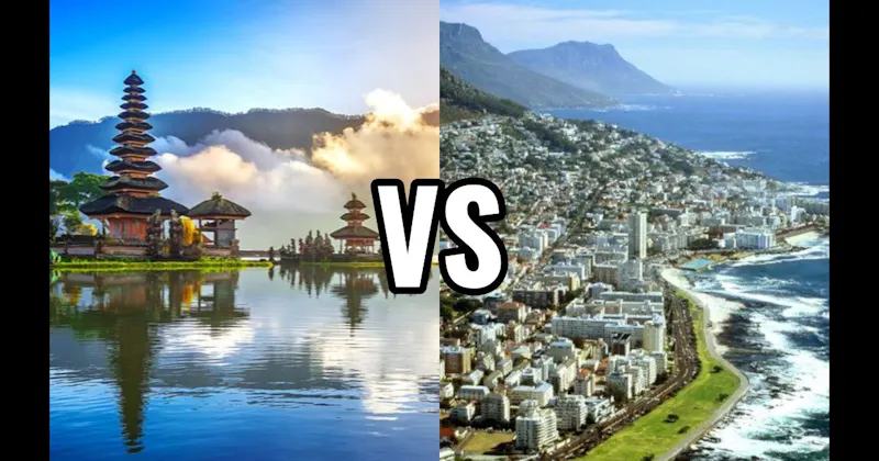 Bali, Indonesia vs. Cape Town, South Africa