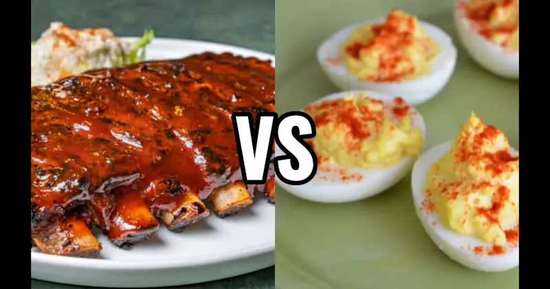 BBQ Ribs vs. Deviled Eggs