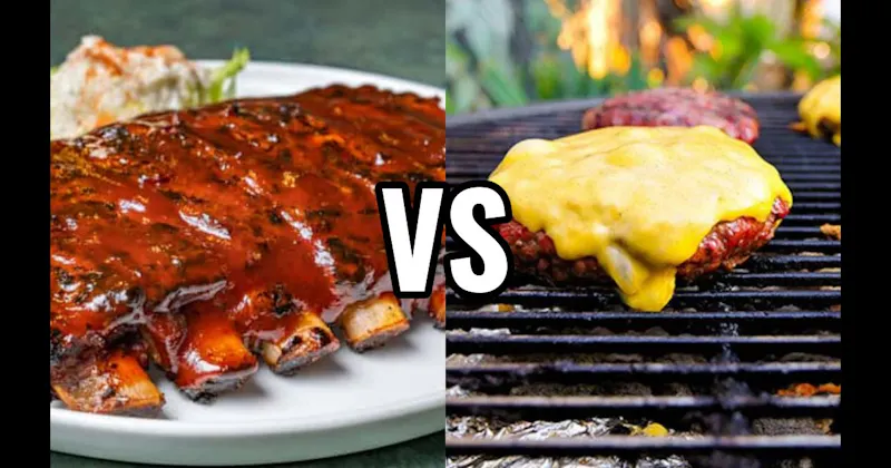 BBQ Ribs vs. Grilled Burgers