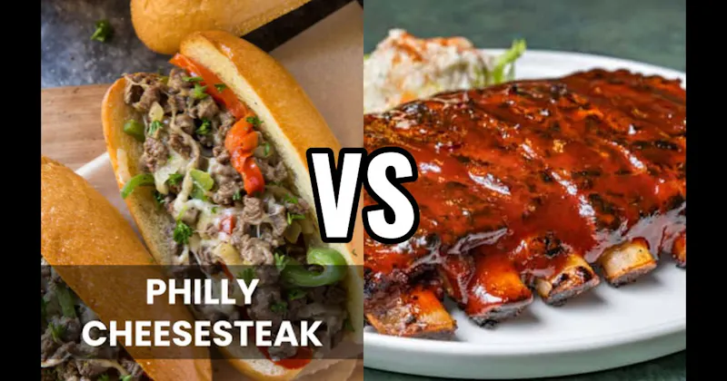 BBQ Ribs vs. Philly Cheesesteak