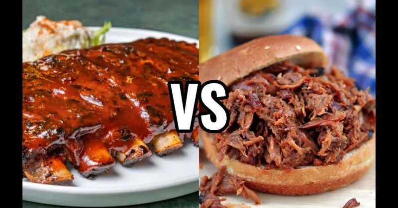 BBQ Ribs vs. Pulled Pork Sandwiches