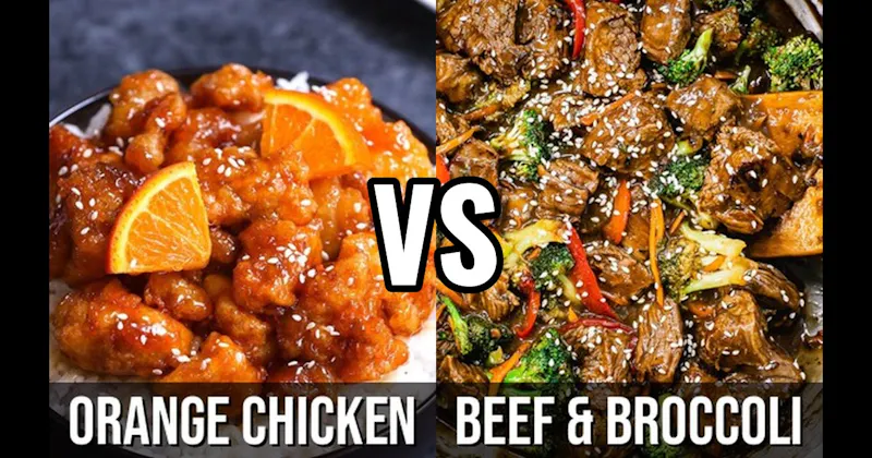 Beef & Broccoli vs. Orange Chicken