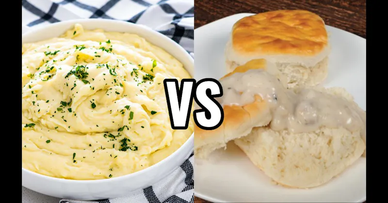 Biscuits and Gravy vs. Mashed Potatoes