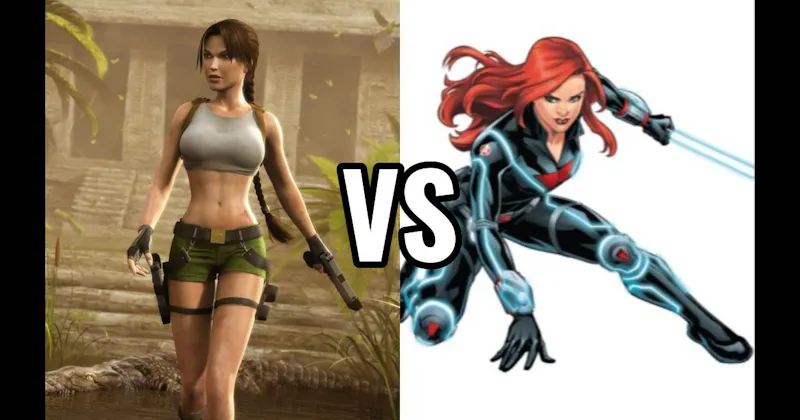 Black Widow vs. Lara Croft (Tomb Raider)
