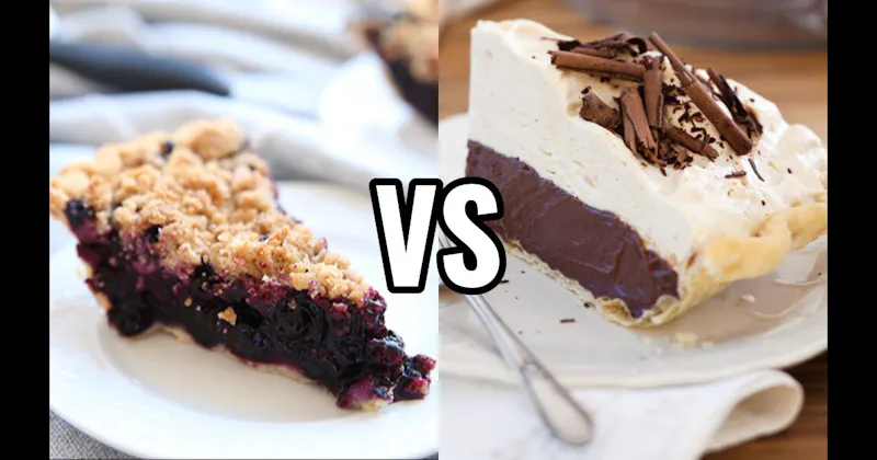 Blueberry Pie vs. Chocolate Cream Pie