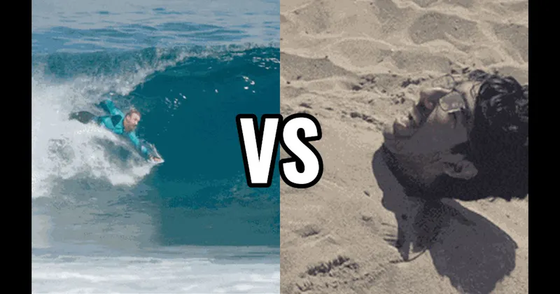 Body Surf vs. Bury Someone in Sand