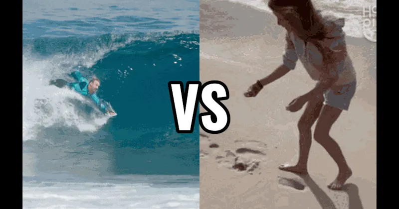 Body Surf vs. Hunt for Seashells