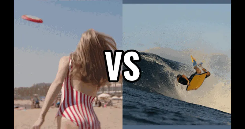 Boogie Board vs. Frisbee