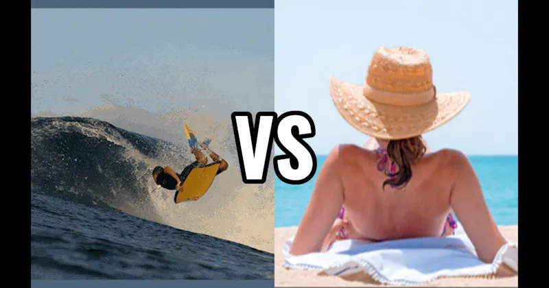 Boogie Board vs. Relax in the Sun