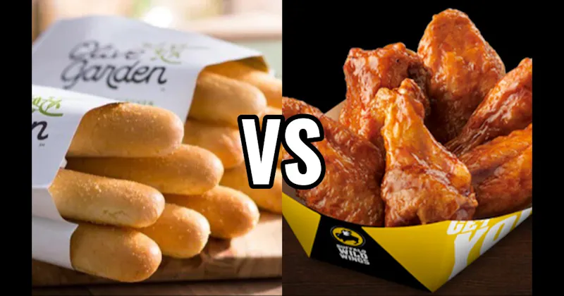 Breadsticks (Olive Garden) vs. Traditional Wings (Buffalo Wild Wings)