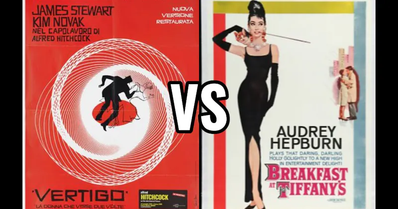 Breakfast at Tiffany’s (1961) vs. Vertigo (1958)