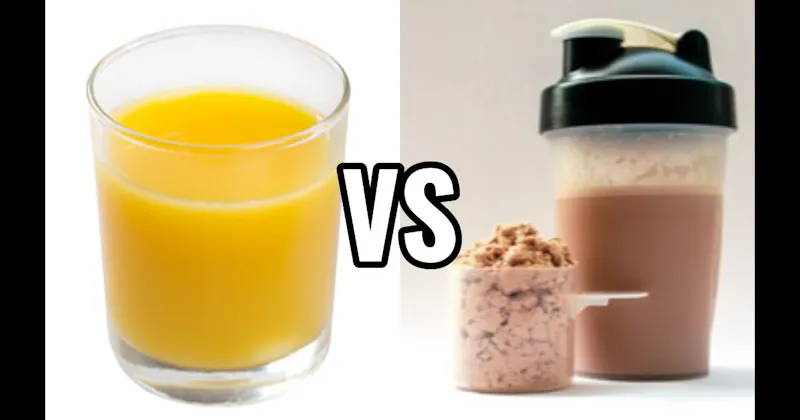 Breakfast Shake vs. Orange Juice