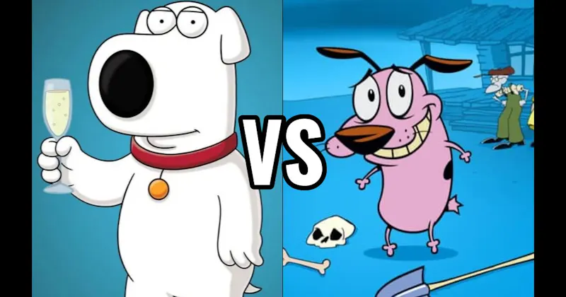 Brian Griffin (Family Guy) vs. Courage (Courage the Cowardly Dog)