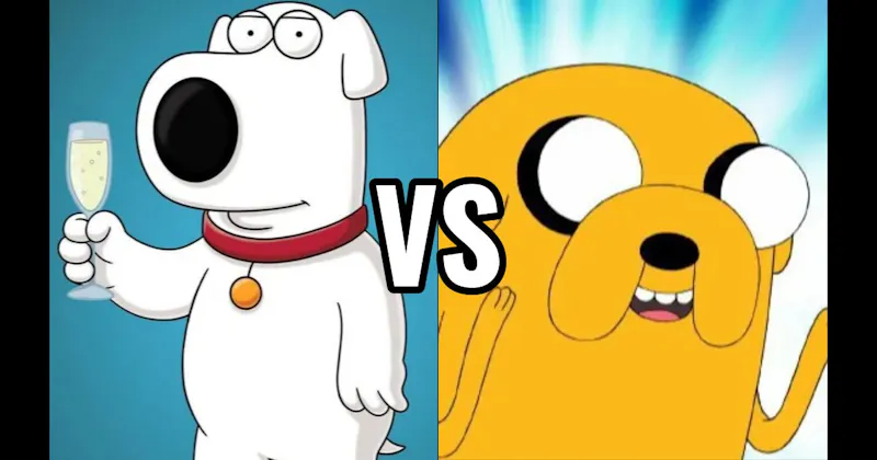 Brian Griffin (Family Guy) vs. Jake the Dog (Adventure Time)