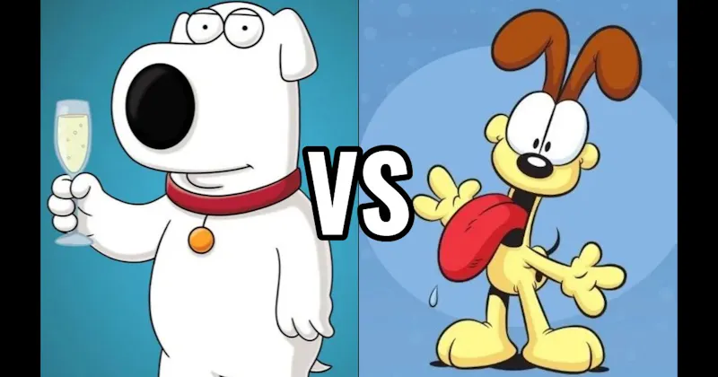 Brian Griffin (Family Guy) vs. Odie (Garfield)