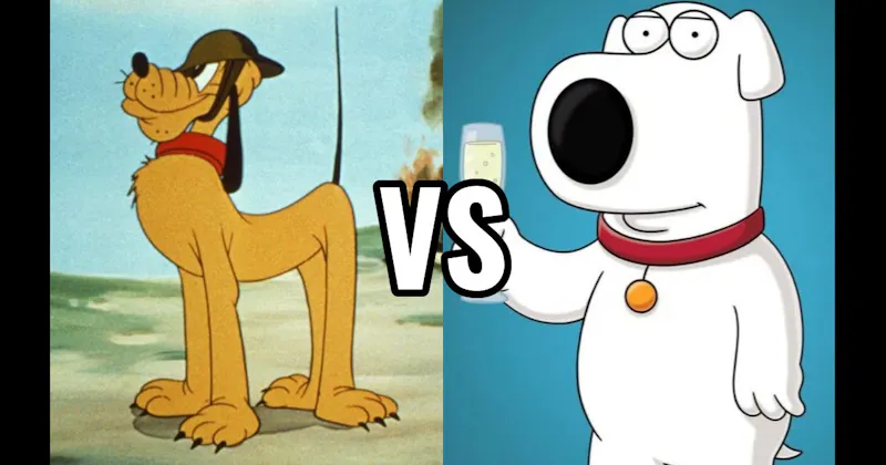 Brian Griffin (Family Guy) vs. Pluto (Disney)