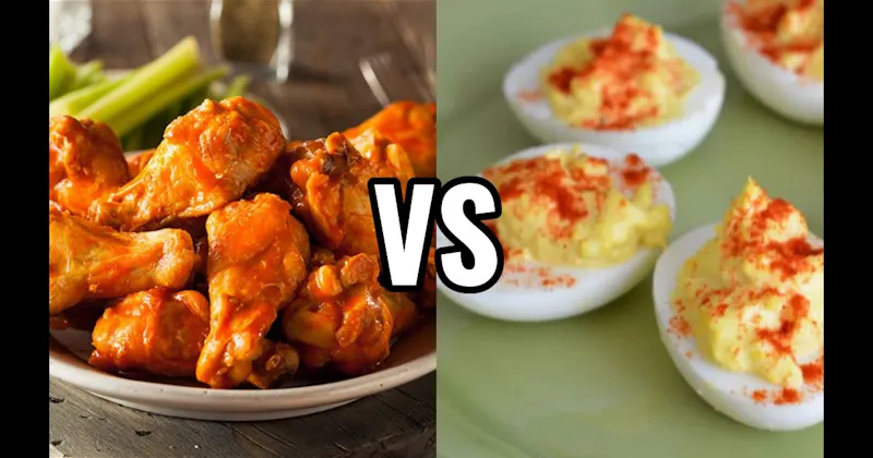 Buffalo Wings vs. Deviled Eggs