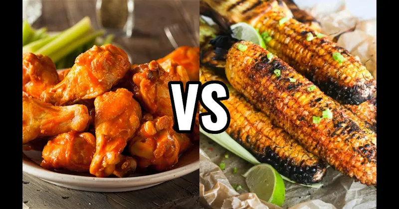 Buffalo Wings vs. Grilled Corn on the Cob