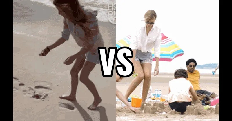 Build a Sandcastle vs. Hunt for Seashells