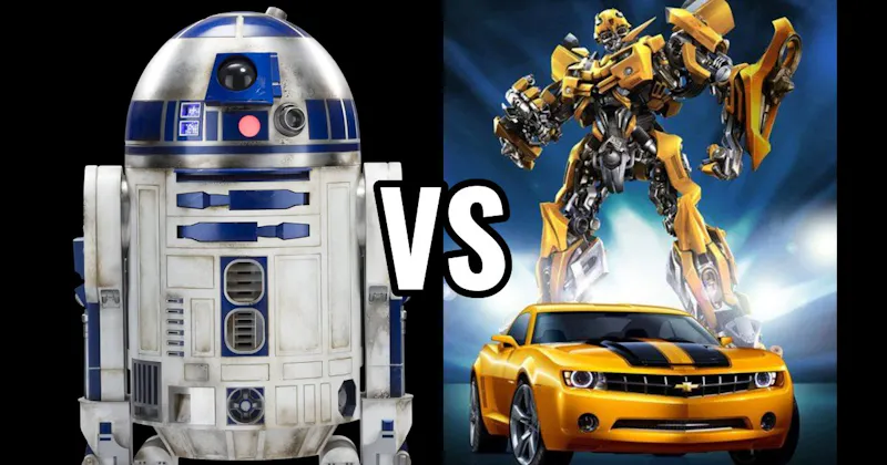 Bumblebee (Transformers) vs. R2-D2 (Star Wars)
