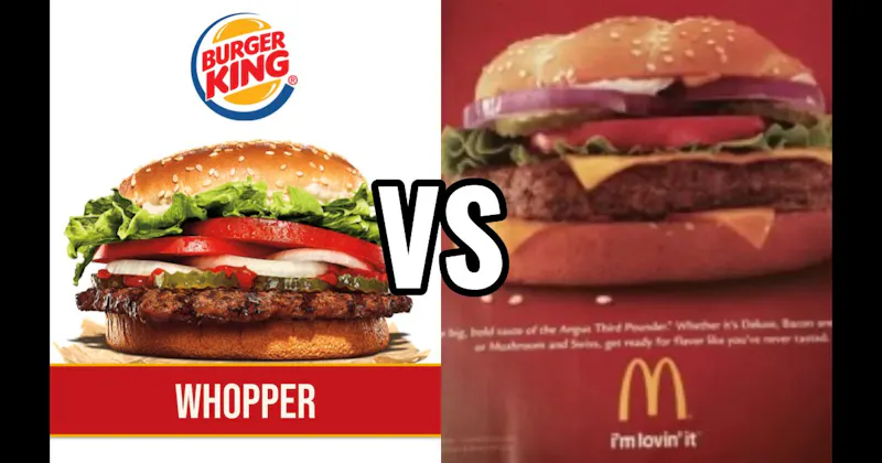 Burger King Whopper vs. McDonald’s Quarter Pounder