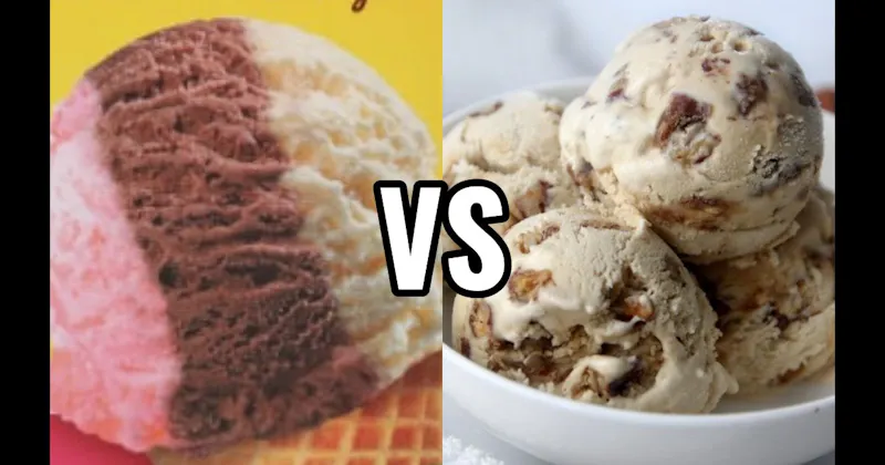 Butter Pecan Ice Cream vs. Neapolitan Ice Cream