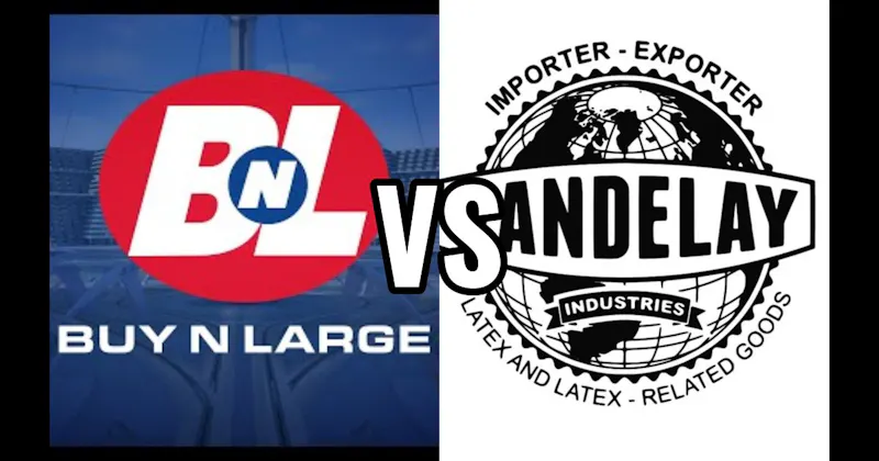 Buy N Large (WALL-E) vs. Vandelay Industries (Seinfeld)