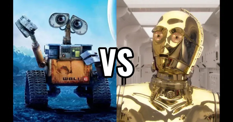 C-3PO (Star Wars) vs. WALL-E (WALL-E)