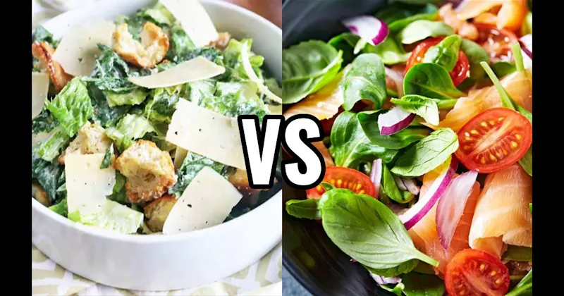 CAESAR SALAD vs. SPINACH SALAD