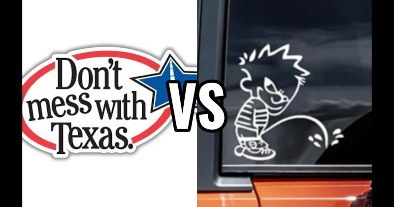 Calvin Peeing vs. Don’t Mess with Texas